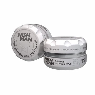 Nish Man C1 Világos szürke Hajszínező Wax - 100 ml