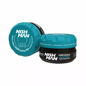 Nish Man M4 Matte Finish Hair Styling Wax Super High Hold - 100 ml