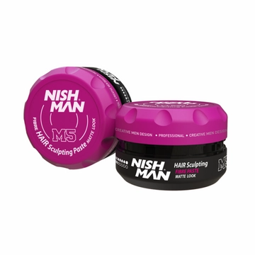 Nish Man M5 Fibre Hair Sculpting Paste Matte Look - 100 ml